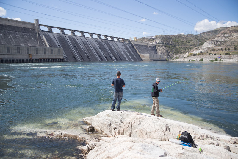 Popular fishing spot at base of dam reopens